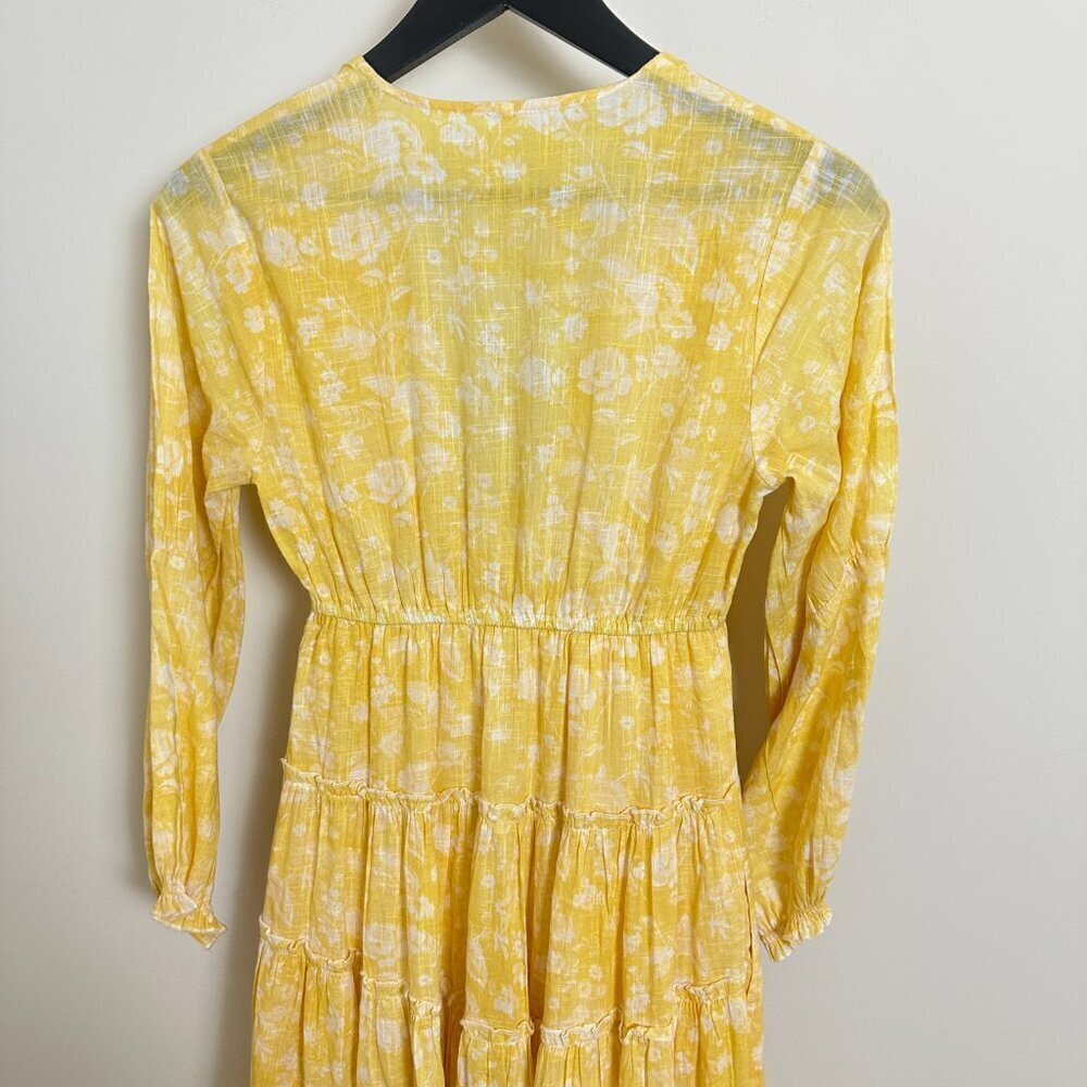FREE PEOPLE Pappiet Midi Dress in Sunshine Combo Size X-Small - Picture 9 of 12